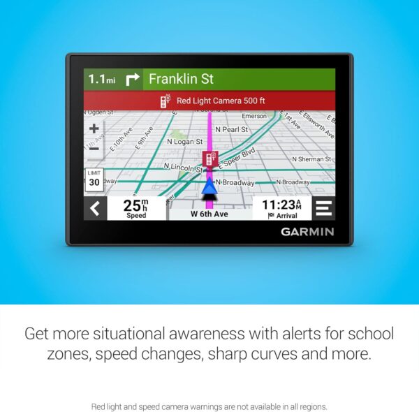 Garmin Drive™ 53 with Traffic, GPS Navigator, High-Resolution Touchscreen, Simple On-Screen Menus and Easy-to-See Map, Driver and Traffic Alerts - Image 4