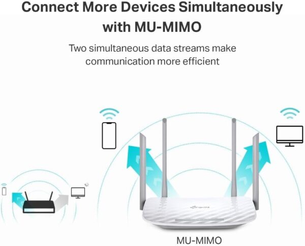 TP-Link AC1200 WiFi Router (Archer A54) - Dual Band Wireless Internet Router, 4 x 10/100 Mbps Fast Ethernet Ports, Supports Guest WiFi, Access Point Mode, IPv6 and Parental Controls - Image 5