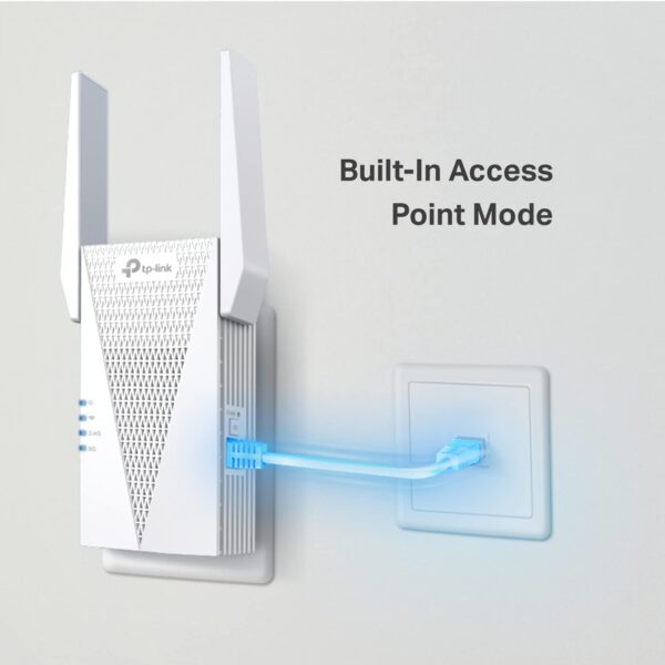 TP-Link AX3000 WiFi 6 Range Extender, PCMag Editor's Choice, Dual Band WiFi Repeater Signal Booster with Gigabit Ethernet Port, Access Point, APP Setup, OneMesh Compatible (RE715X) - Image 5