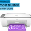 HP DeskJet 2855e Wireless All-in-One Color Inkjet Printer, Scanner, Copier, Best-for-home, 3 months of ink included (588S5A) - Image 3