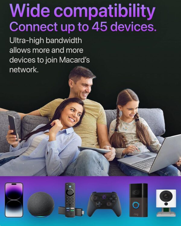 Mucard Fastest WiFi Extender/Booster | Latest Release Up to 74% Faster | Broader Coverage Than Ever WiFi Signal Booster for Home | Internet Booster WiFi Repeater, w/Ethernet Port, Made for USA - Image 5