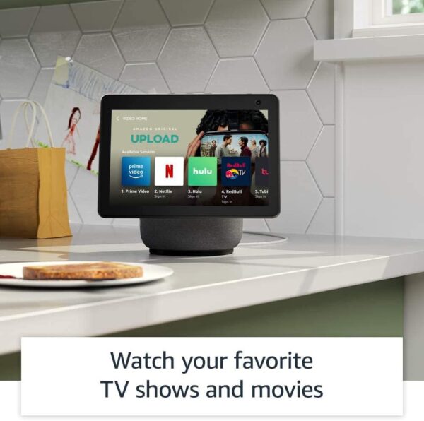 Amazon Echo Show 10 (3rd Gen) | HD smart display with premium sound, motion and Alexa | Charcoal - Image 4