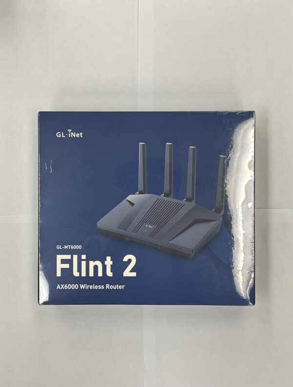 GL.iNet GL-MT6000(Flint 2) WiFi 6 Router with Wide Coverage, High-Speed Gaming Router, 2 x 2.5G Multi-Gig Ports+4 x 1G Ethernet Ports, Mass Device Connectivity, Rapid OpenVpn & WireGuard, 802.11ax - Image 7