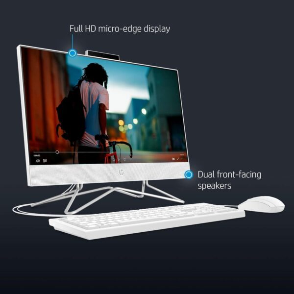HP Newest All-in-One Desktop Computer, 21.5" FHD Display, Intel Celeron J4025 Processor, 16GB RAM, 512GB SSD, Webcam, HDMI, RJ-45, Wired Keyboard&Mouse, Wi-Fi, Windows 11 Pro - Image 7