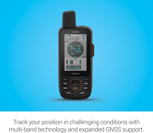 Garmin GPSMAP 67i Rugged GPS Handheld with inReach® Satellite Technology, Two-Way Messaging, Interactive SOS, Mapping - Image 6