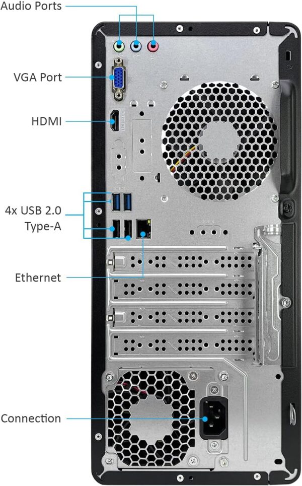 HP Pavilion Tower Desktop Computer, Octa-Core AMD Ryzen 7 5700G (Beat i7-11700K), 32GB DDR4 RAM, 1TB PCIe SSD, WiFi 6, Bluetooth, RJ-45, HDMI, VGA, Keyboard and Mouse, Windows 11 Pro, WE/PGPY - Image 7