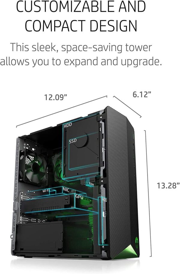 HP Pavilion Tower Desktop Computer, Octa-Core AMD Ryzen 7 5700G (Beat i7-11700K), 32GB DDR4 RAM, 1TB PCIe SSD, WiFi 6, Bluetooth, RJ-45, HDMI, VGA, Keyboard and Mouse, Windows 11 Pro, WE/PGPY - Image 8