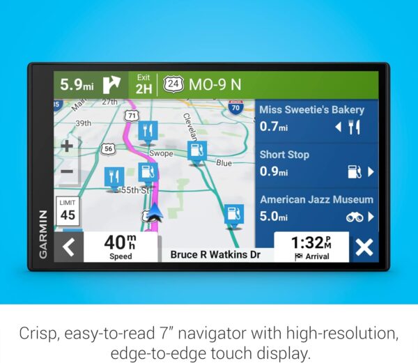 Garmin DriveSmart 76, 7-inch Car GPS Navigator with Bright, Crisp High-resolution Maps and Garmin Voice Assist - Image 3