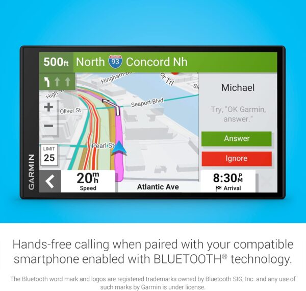 Garmin DriveSmart 76, 7-inch Car GPS Navigator with Bright, Crisp High-resolution Maps and Garmin Voice Assist - Image 4