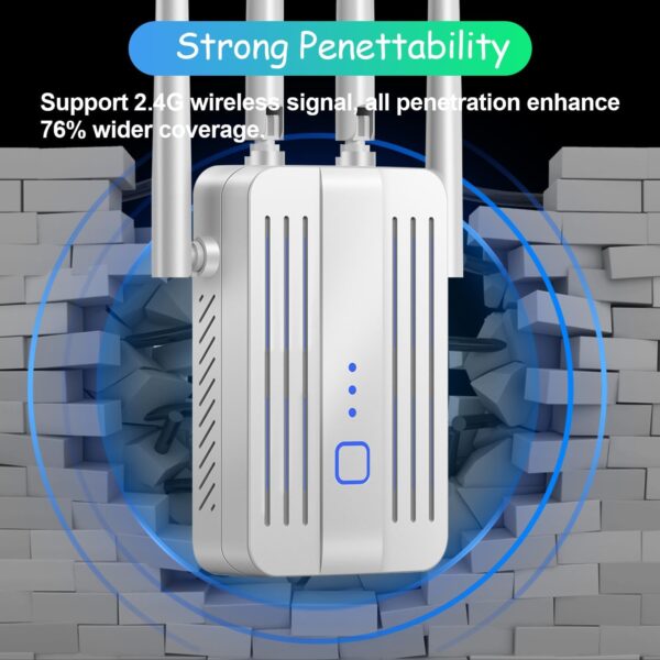 WiFi Extender Signal Booster for Home: Internet Repeater Range Covers Up to 9995 Sq.ft and 45+ Devices for House Wireless Office Basement Room - Image 4