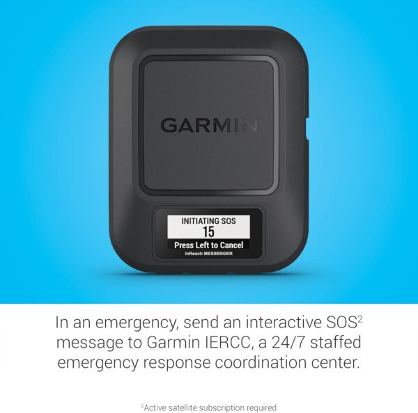 Garmin inReach® Messenger Handheld Satellite Communicator, Global Two-Way Messaging - Image 4