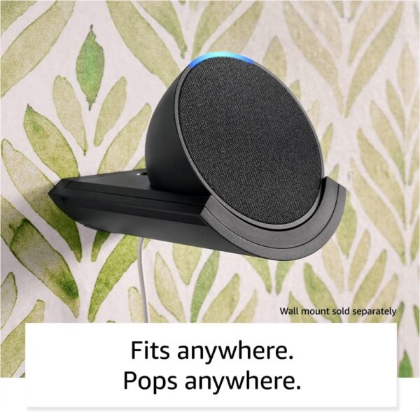 Certified Refurbished Echo Pop | Full sound compact smart speaker with Alexa | Charcoal - Image 6