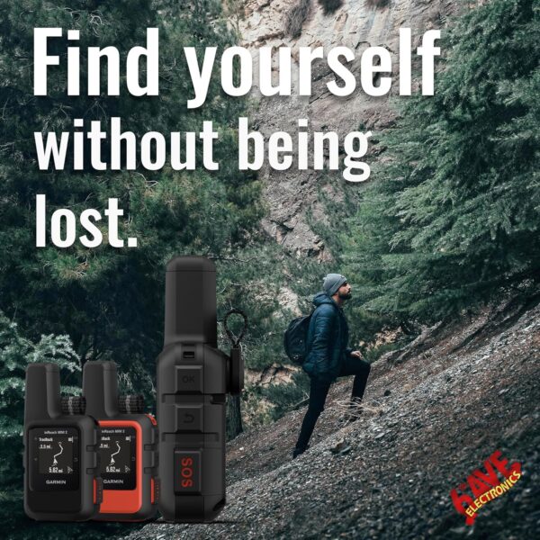 Garmin inReach Mini 2 Satellite Communicator, Lightweight Compact Rugged Design, Portable GPS Handheld for Hiking, Two-Way Text Messaging Device Bundle with Accessories (Flame Red) - Image 5