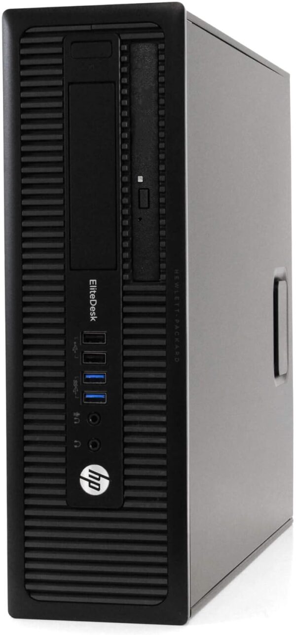HP EliteDesk 800 G1 SFF High Performance Business Desktop Computer, Intel Quad Core i5-4590 upto 3.7GHz, 16GB RAM, 1TB HDD, 256GB SSD (boot), DVD, WiFi, Windows 10 Professional (Renewed) - Image 4