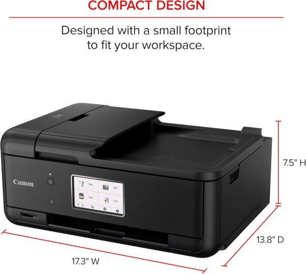 Canon PIXMA TR8620a - All-in-One Printer Home Office|Copier|Scanner|Fax|Auto Document Feeder | Photo, Document | Airprint (R), Android, Black, Works with Alexa - Image 8