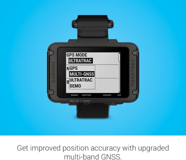 Garmin Foretrex 801, Wrist-Mounted GPS Navigation with Strap, Upgraded Multi-Band GNSS, Longer Battery Life - Image 4