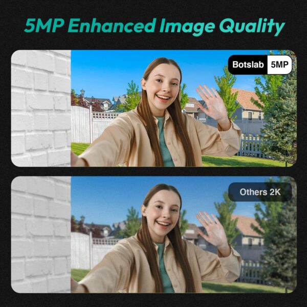 Video Doorbell Camera,No Monthly Fee,5MP Wireless Doorbell Camera,Head-to-Toe&180° View,Battery Powered,AI&PIR Detection,VR Mode,HDR,2-Way Talk,2.4&5GHz WiFi,Easy to Install - Image 7
