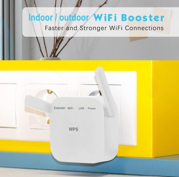 2024 Newest WiFi Extender, WiFi Repeater, WiFi Booster, Covers Up to 9860 Sq.ft and 60 Devices, Internet Booster - with Ethernet Port, Quick Setup, Home Wireless Signal Booster - Image 6