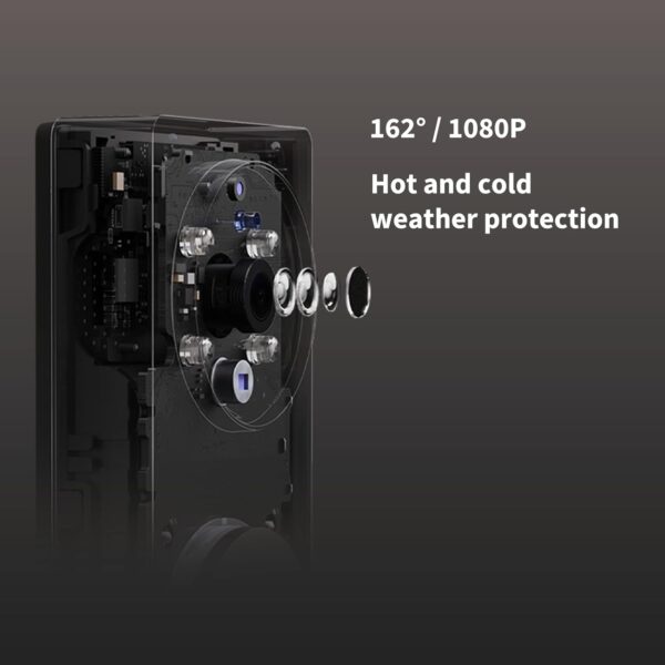 Aqara Video Doorbell G4 (Chime Included), 1080p FHD HomeKit Secure Video Doorbell Camera, Local Face Recognition and Automations, Wireless or Wired, Supports Apple Home, Alexa, Google, IFTTT, Gray - Image 7