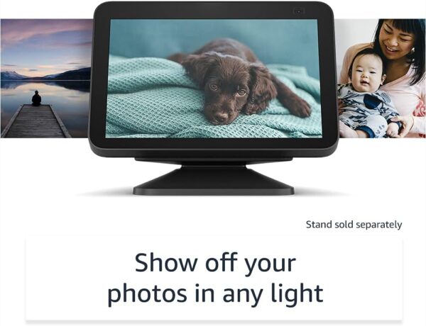 Certified Refurbished Echo Show 8 (2nd Gen, 2021 release) , HD smart display with Alexa and 13 MP camera , Glacier White - Image 5