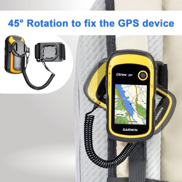 Backpack Tether for Garmin Handheld GPS Devices, Hiking Backpack Mount Accessory for Garmin inReach eTrex GPSMAP Oregon Alpha Rino Devices - Great for Hiking & Hands-Free - Image 4