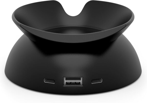 Echo Spot Bundle: Includes Echo Spot (2024 Release) , Black & Made for Amazon Stand with USB-C and USB-A Charging Ports | Black - Image 3