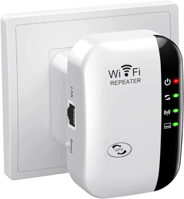 WiFi Extender, WiFi Extenders Signal Booster for Home Up to 5000 sq.ft and 50+ Devices, WiFi Range Extender, Wireless Repeater, Long Range Amplifier with Ethernet Port, 1-Tap Setup, Alexa Compatible