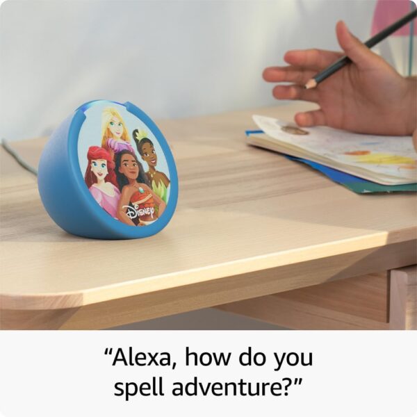 Amazon Echo Pop Kids , Designed for kids, with parental controls , Disney Princess - Image 6