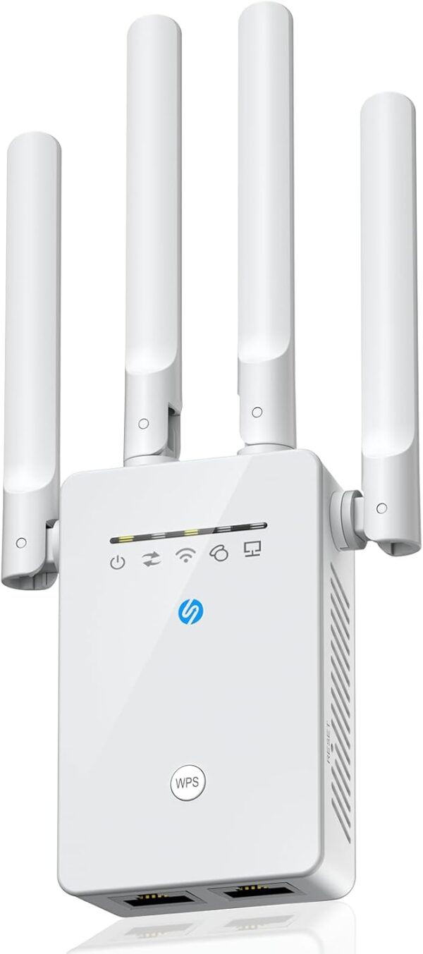 2025 Extend tecc WiFi Extender Signal Booster, Long Range Internet Booster Extender for Home, Mesh Wi-Fi 6X Faster Wireless WiFi Repeater with Ethernet Port, Broader Coverage Than Ever, 1-Tap Setup