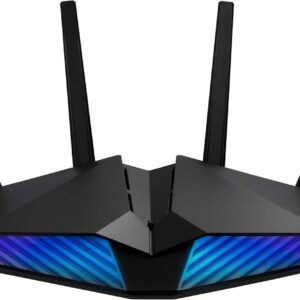 ASUS RT-AX82U (AX5400) Dual Band WiFi 6 Extendable Gaming Router, Gaming Port, Mobile Game Mode, Aura RGB, Included AiProtection Pro Security, Instant Guard, VPN, AiMesh Compatible