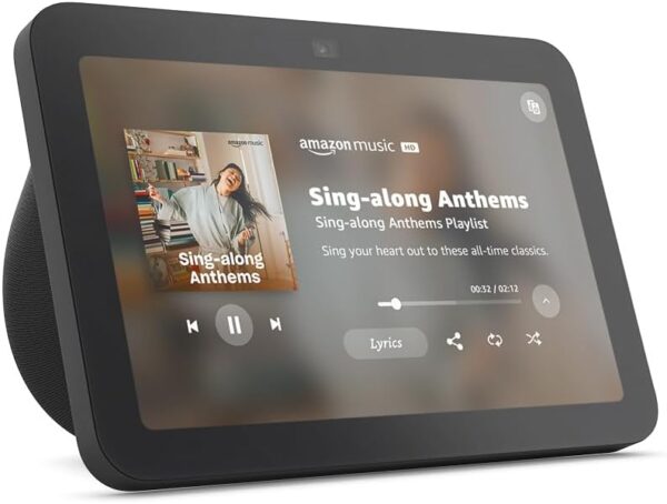 Amazon Echo Show 8 (3rd Gen, 2023 release) | With Spatial Audio, Smart Home Hub, and Alexa | Charcoal - Image 2