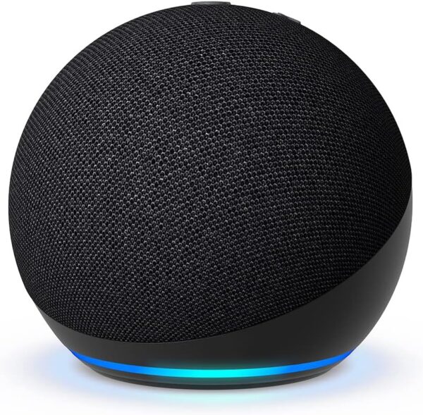 Echo Dot (5th Gen, 2022 release) , International Version with US Power Adaptor , Smart speaker with Alexa, Charcoal - Image 2