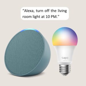 Echo Pop with TP-Link Tapo Smart Color Bulb