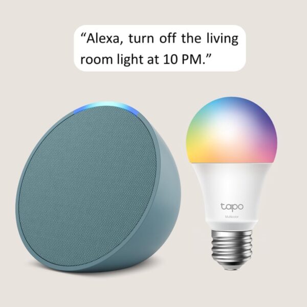 Echo Pop with TP-Link Tapo Smart Color Bulb