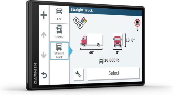Garmin Dezl OTR500, 5.5-inch GPS Truck Navigator, Custom Truck Routing and Load-to-Dock Guidance, 010-02603-00 - Image 2