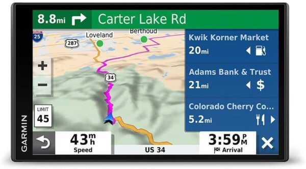 Garmin DriveSmart 55 & Traffic: GPS Navigator with a 5.5” Display, Hands-Free Calling, Included Traffic alerts and Information to enrich Road Trips (Renewed) - Image 2