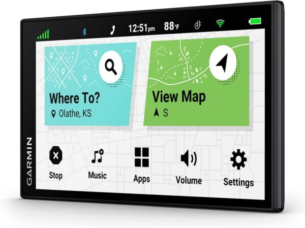 Garmin DriveSmart 66 EX 6-Inch Car GPS Navigator with Advanced Lane Guidance, Real-Time Traffic and Lifetime Map Updates (Black) (Renewed) - Image 2