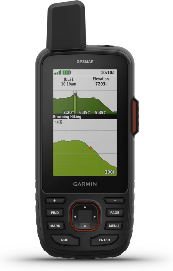 Garmin GPSMAP 67i Rugged GPS Handheld with inReach® Satellite Technology, Two-Way Messaging, Interactive SOS, Mapping - Image 2