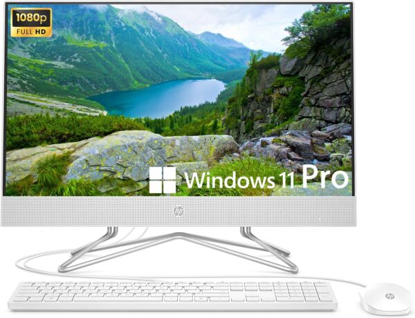 HP Newest All-in-One Desktop Computer, 21.5" FHD Display, Intel Celeron J4025 Processor, 16GB RAM, 512GB SSD, Webcam, HDMI, RJ-45, Wired Keyboard&Mouse, Wi-Fi, Windows 11 Pro