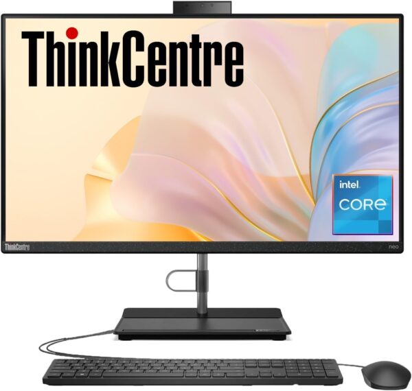 Lenovo ThinkCentre All-in-One Business Computer, 23.8" FHD Display, 12th Gen Intel 6-Core Processor, 32GB RAM, 1TB PCIe SSD, Wi-Fi, HDMI, Webcam, DVD-RW, Windows 11 Pro
