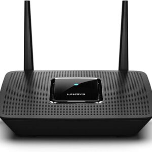Linksys MR8300 Mesh Wi-Fi Router (Tri-Band Router speeds up to 2.2GHz, Wireless Mesh Router for Home AC2200, 716Mhz Quad-core Processor, 2,000 sq. ft Coverage) MU-MIMO Fast Wireless Router (Renewed)
