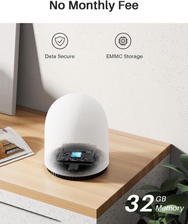 WUUK 2K Doorbell Camera, Video Doorbell Wireless/Wired, Homebase Supports Up to 8 Cams, No Subscription, 2.4/5 GHz WiFi, 32G Local Storage, Human Detection, Compatible with Alexa and Google Home - Image 2