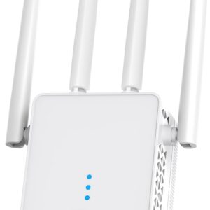 WiFi Extender, 2024 Fastest WiFi Booster 1200Mbps Dual Band (5GHz/2.4GHz) WiFi Extenders Signal Booster for Home, WiFi Repeater with Ethernet Port Covers up to 10000sq. ft and 55 Devices