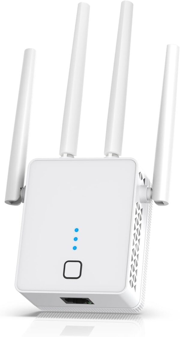 WiFi Extender, 2024 Fastest WiFi Booster 1200Mbps Dual Band (5GHz/2.4GHz) WiFi Extenders Signal Booster for Home, WiFi Repeater with Ethernet Port Covers up to 10000sq. ft and 55 Devices
